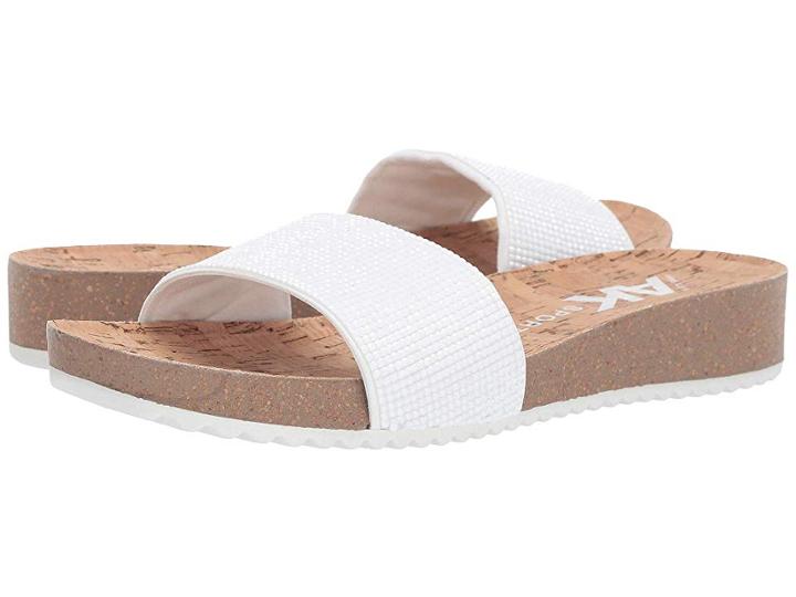 Anne Klein Qtee (white) Women's Sandals