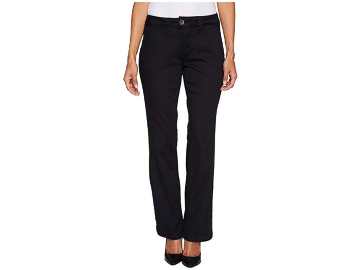Jag Jeans Petite Petite Standard Trousers In Divine Twill (black) Women's Jeans