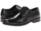 Nunn Bush Nelson Wing Tip Dress Casual Oxford (black) Men's Dress Flat Shoes
