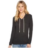 Alternative Eco Jersey Classic Pullover Hoodie (eco True Black) Women's Sweatshirt
