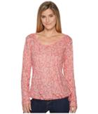 Columbia Kickin It Pullover (blush Pink Print) Women's Long Sleeve Pullover