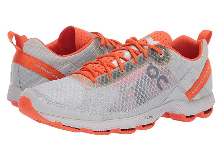 On Cloudracer (silver/orange) Men's Running Shoes