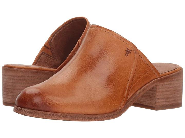Frye Claire Mule (sunrise Waxed Full Veg) Women's Clog/mule Shoes