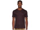 John Varvatos Collection Short Sleeve Linen Crew Neck K2382u3 (merlot) Men's Clothing
