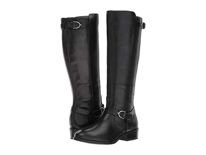Lauren Ralph Lauren Margarite Wide Calf (black Burnished Calf) Women's Shoes