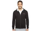 Lacoste Sport Full Zip Hoodie Fleece Sweatshirt (black/silver Chine) Men's Sweatshirt