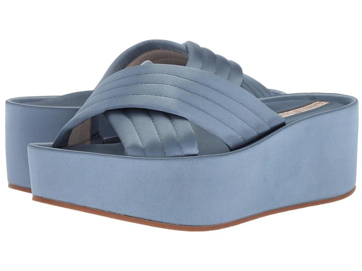 Kenneth Cole New York Damariss (blue Satin) Women's Shoes