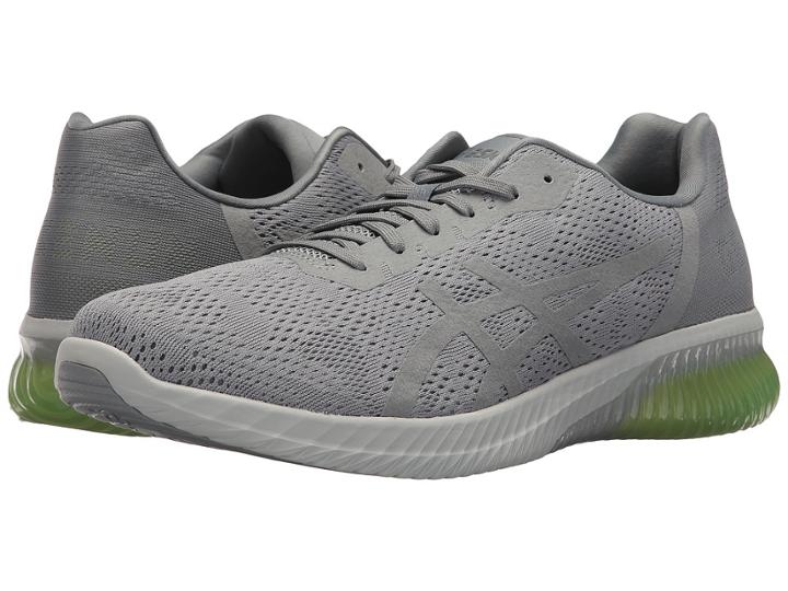 Asics Gel-kenun Mx (stone Grey/grey/yellow) Men's Running Shoes