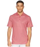 Callaway All Over Gingham Printed Polo (raspberry) Men's Clothing
