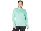 Nike Element 1/2 Zip Top (sizes 1x-3x) (tropical Twist/teal Tint/reflective Silver) Women's Long Sleeve Pullover