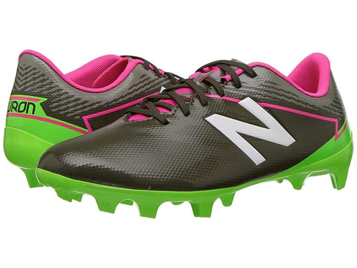 New Balance Kids Sfdfv3 Soccer (little Kid/big Kid) (military Dark Triumph/alpha Pink) Boys Shoes