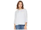 Vince Camuto Long Sleeve Chiffon Yoke/sleeve Soft Texture Blouse (lake Breeze) Women's Blouse