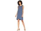 Lilla P Crossed Hem Dress (ink Stripe) Women's Dress