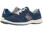 Mephisto Laser Perfore (navy Nubuck/blue Boa/magic) Women's Lace Up Casual Shoes