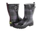 Western Chief Lumber Plaid Mid Boot (charcoal) Women's Rain Boots