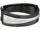 Robert Lee Morris Hematite And Silver Hinge Bangle (hematite) Bracelet