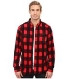 Columbia Forest Park Printed Overshirt (mountain Red Buffalo Plaid) Men's Long Sleeve Button Up