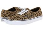 Vans Authentic ((leopard Suede) Dark Khaki) Skate Shoes