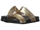 Melissa Shoes Cosmic (gold Glitter/black) Women's Sandals