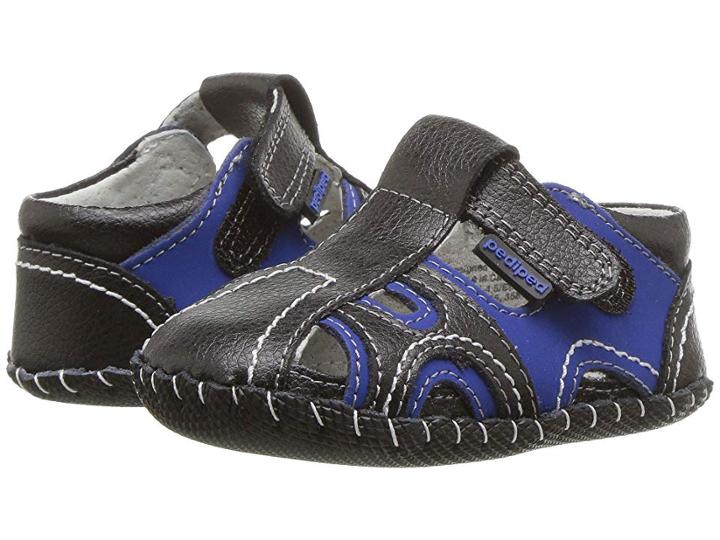 Pediped Brody Originals (infant) (black King Blue) Boy's Shoes