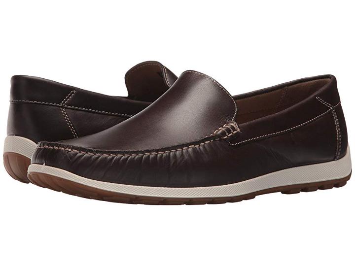 Ecco Dip Moc (mocha) Men's Moccasin Shoes