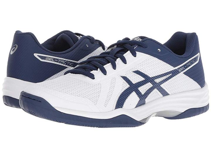Asics Gel-tactic 2 (real White/deep Ocean) Women's Volleyball Shoes
