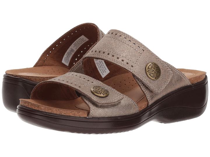 Rockport Cobb Hill Collection Cobb Hill Maisy 2 Band (dove Metallic) Women's Shoes