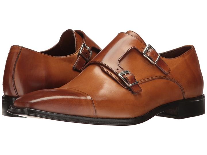 Massimo Matteo Double Monk Cap Toe 17 (tan) Men's Lace Up Cap Toe Shoes