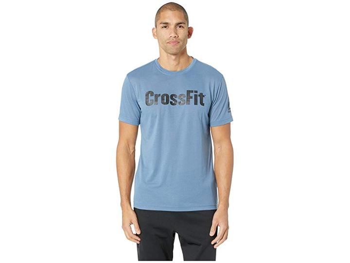 Reebok Crossfit Forging Elite Fitness Tee (blue Slate) Men's T Shirt