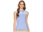 Adidas Golf Ultimate Merch Sleeveless Polo (chalk Purple) Women's Sleeveless