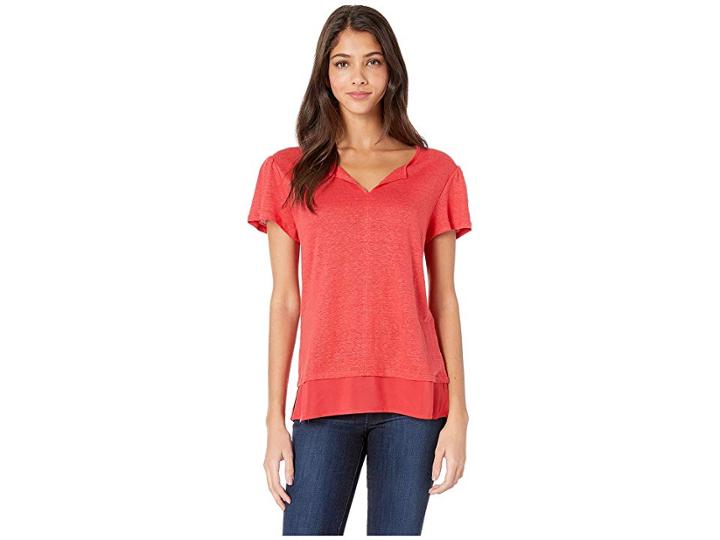 Sanctuary Uptown Tee (poppy Red) Women's T Shirt