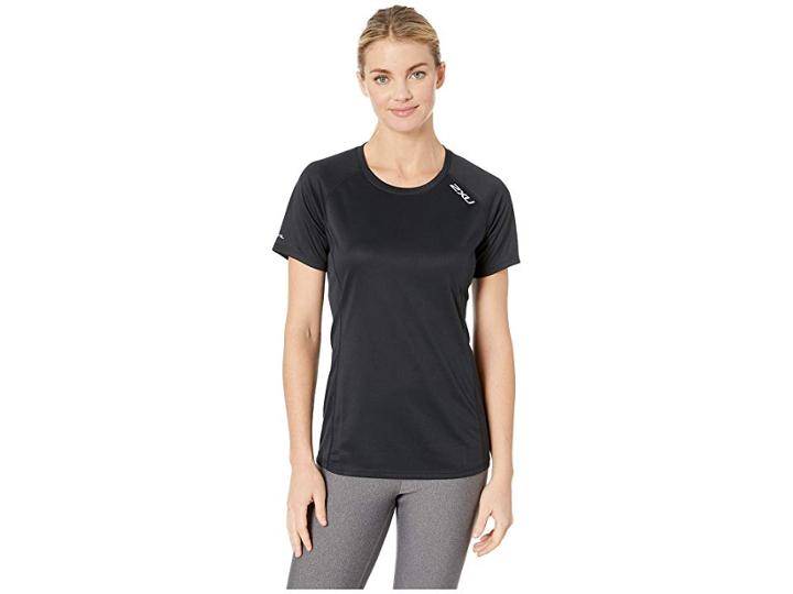 2xu Xvent Short Sleeve Tee (black/black) Women's T Shirt