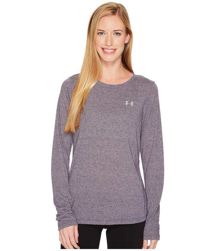 Under Armour Threadborne Train Long Sleeve Twist (premier Purple/steel) Women's Clothing