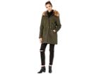 French Connection Anorak Faux Fur Hood And Drawstring Waist (russian Pine) Women's Coat