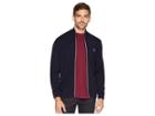 Psycho Bunny Full Zip Wool Sweater (navy) Men's Sweater