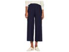 Eileen Fisher Lightweight Washable Stretch Crepe Wide Ankle Pants (midnight) Women's Casual Pants