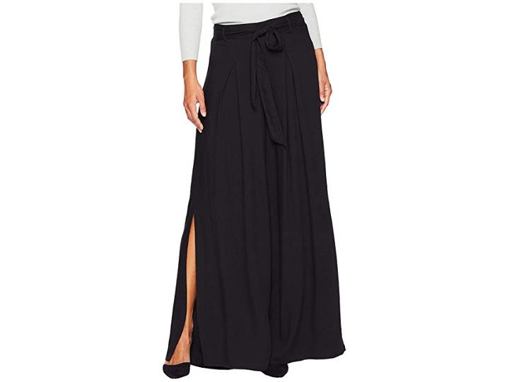 Jack By Bb Dakota Hold On Tight Rayon Twill Wide Leg Pants (black) Women's Casual Pants