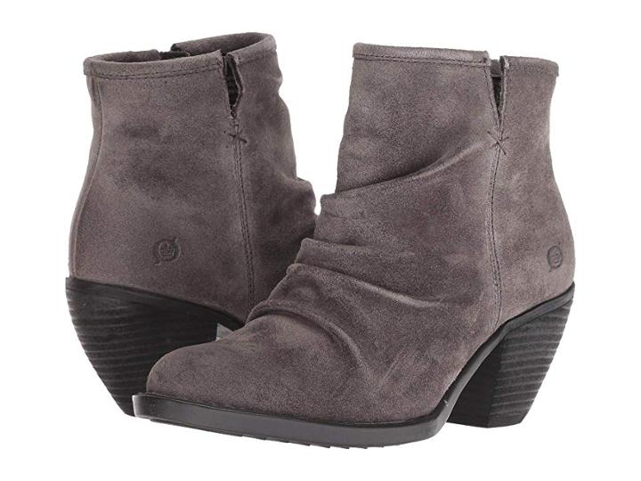 Born Aire (dark Grey Suede) Women's Pull-on Boots