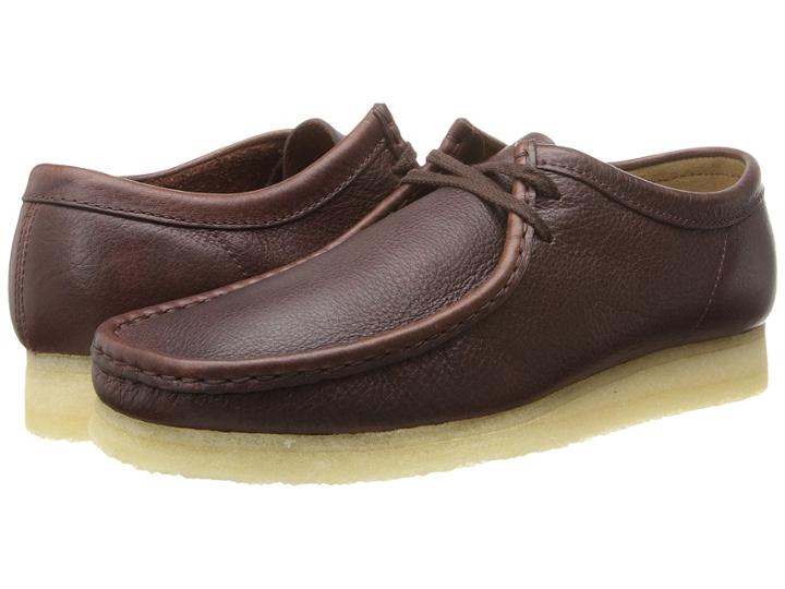 Clarks Wallabee (brown Tumbled Leather) Men's Lace Up Casual Shoes