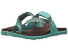 Merrell Around Town Sunvue Thong Woven (turquoise) Women's Shoes