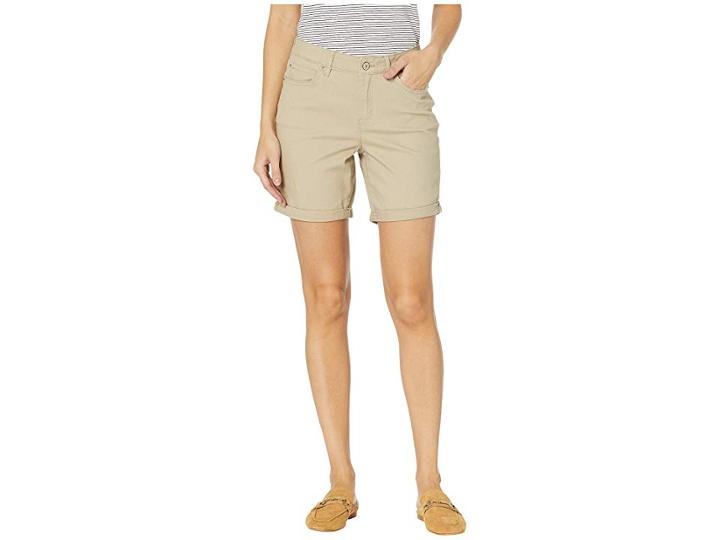 Nicole Miller New York Soho High-rise Shorts (khaki) Women's Shorts