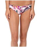 Saha Mini Floral And Striped Reversible Bottoms (multi) Women's Swimwear