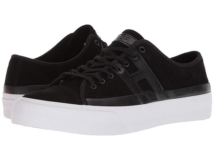 Huf Hupper 2 Lo (black/black/white) Men's Skate Shoes