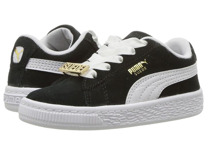 Puma Kids Suede Classic Bboy Fabulous (toddler) (puma Black/puma White) Boys Shoes