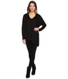 Nydj Shinner Asymmetric Sweater (black) Women's Sweater