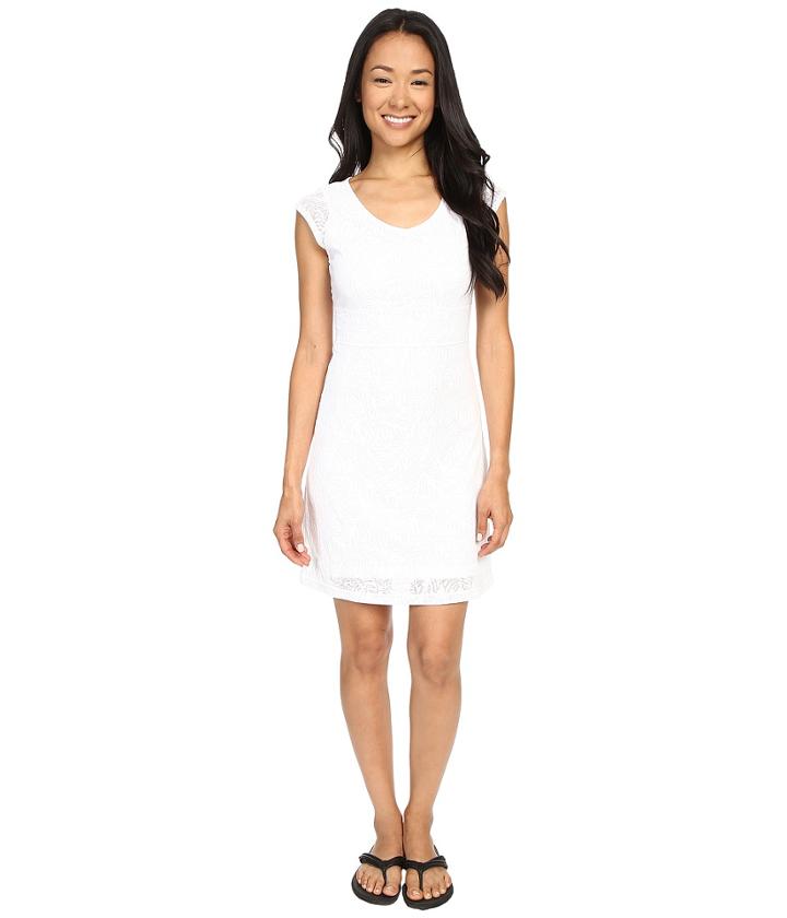 Merrell Flora Short Sleeve Dress (white) Women's Dress