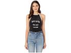 Juicy Couture Juicy Ultra Logo Microterry Bodysuit (pitch Black) Women's Jumpsuit & Rompers One Piece
