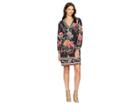 Hale Bob Running Wild Matt Microfiber Jersey Ruth Dress (black) Women's Dress