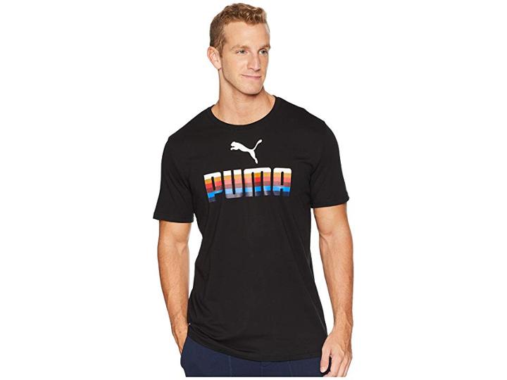Puma Graphic Tee (cotton Black) Men's T Shirt