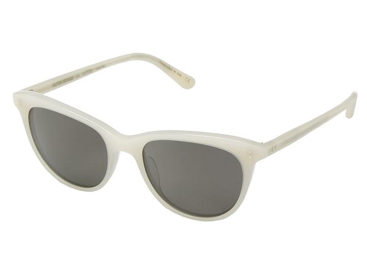 Oliver Peoples Jardinette Sun (ecru/carbon Grey) Fashion Sunglasses